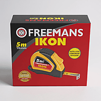 5 Mtr  Steel Measuring Tape - (Yellow & Black) With Unbreakable ABS case | Auto-lock and Belt Clip