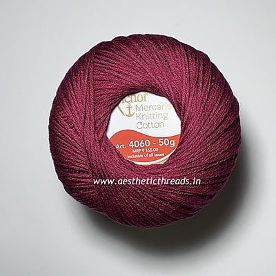 Anchor mercerised 4 ply knitting cotton- Art.4060 Anchor mercerised 4 ply knitting cotton- Art.4060