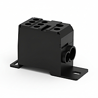 DBD 35 - Polyamide Distribution block for 1 incoming (35 sq.mm/125 Amps) and 7 outgoing (1 o/g of 16 sq.mm. and 6 o/g of 10 sq.mm.) application.