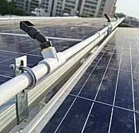Solar Panel Cleaning Setup Pipe Support Clamp, L-Shaped Mounting Bracket, Adjustable Installation and suitable for any solar panel | Size 1/2'' ( 1 Pcs)