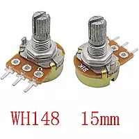 WH148 Single Potentiometer B10K 3-Pin 15mm