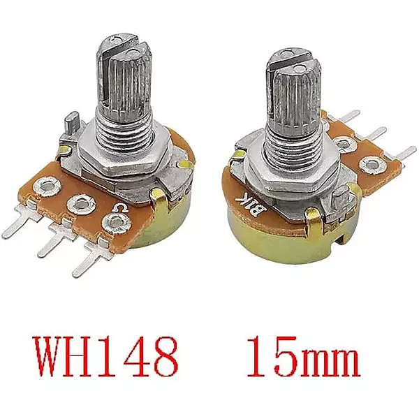 WH148 Single Potentiometer B10K 3-Pin 15mm