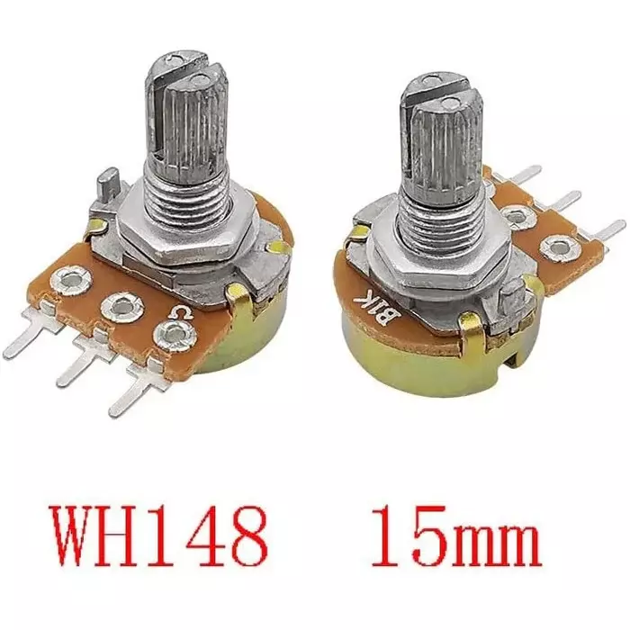 WH148 Single Potentiometer B10K 3-Pin 15mm