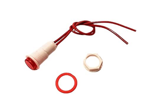 220 -240v AC Panel Mount Indicator small Lamp Led for Switch Board- red- 1 qty