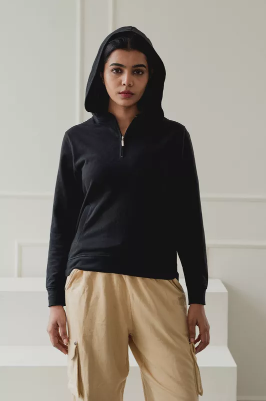 Hooded top