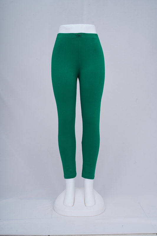 Women Green Ankle Leggings