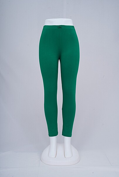 Women Green Ankle Leggings