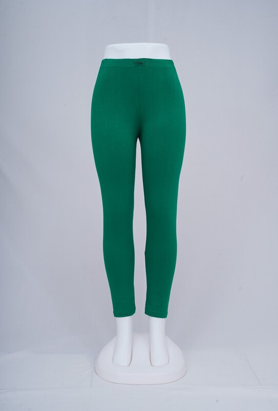 Women Green Ankle Leggings