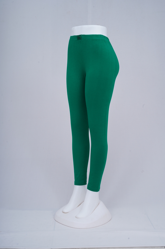 Women Green Ankle Leggings