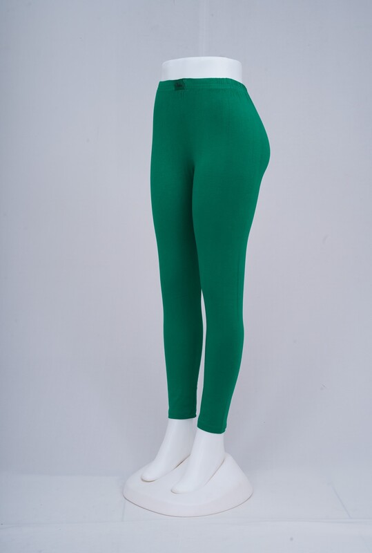 Women Green Ankle Leggings