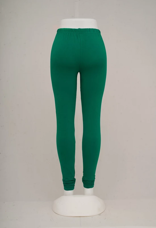 Women Green Churidar Leggings