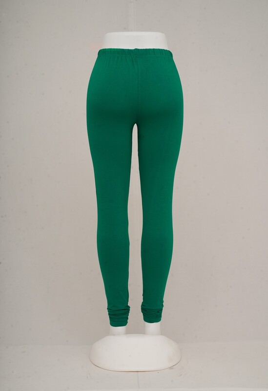 Women Green Churidar Leggings
