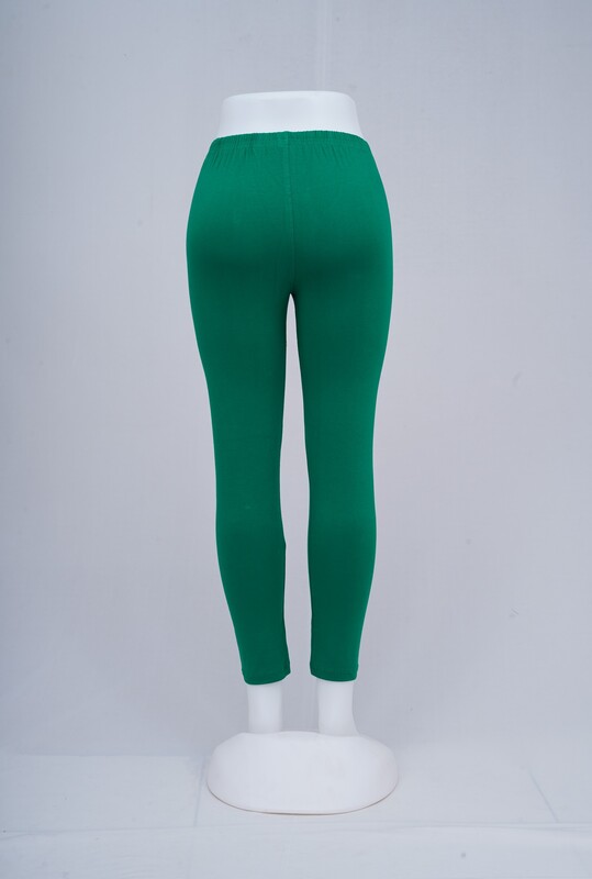 Women Green Ankle Leggings