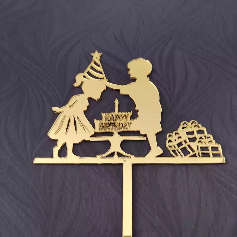 Happy Birthday Acrylic Topper 01