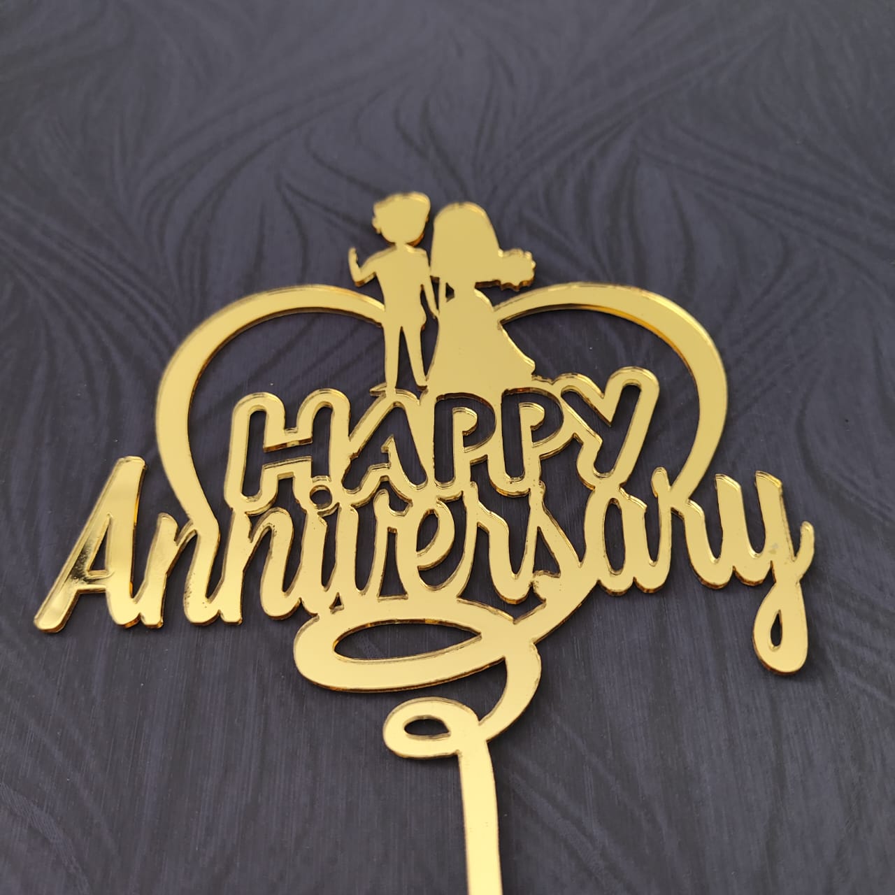 Happy Anniversary Acrylic Topper 01