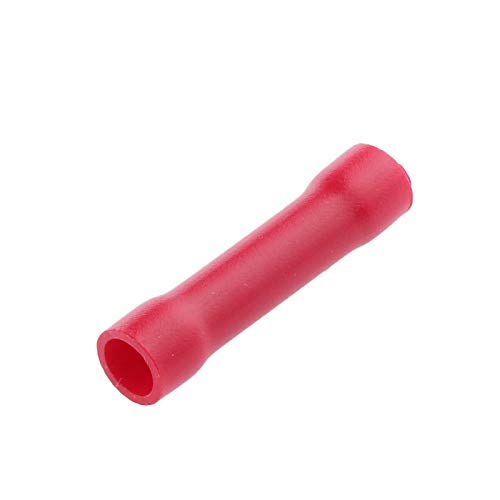 Fully Insulated Straight Butt Connector Electrical Wire Crimp Terminals (Pack of 10)