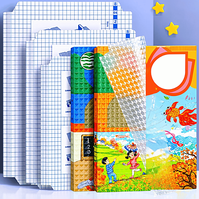 MERSA Transparent Self-Adhesive Book Cover Film - 30 Pcs (3 Sizes)