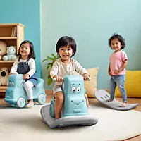 All-in-One Rider, Rocker & Balance Board – Blue