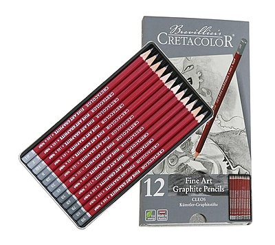 CRETACOLOR FINE ART GREPHITE PENCIL SET OF 12