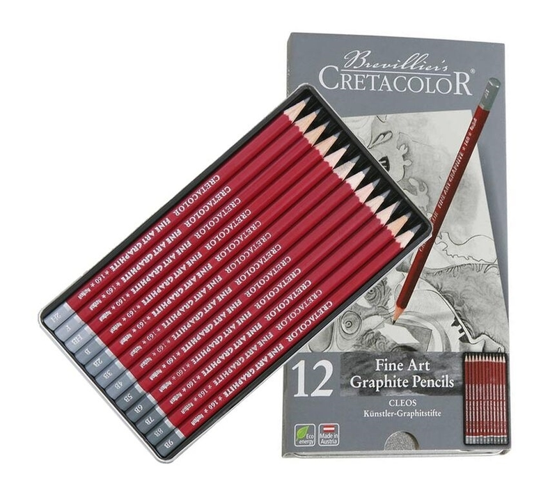 CRETACOLOR FINE ART GREPHITE PENCIL SET OF 12
