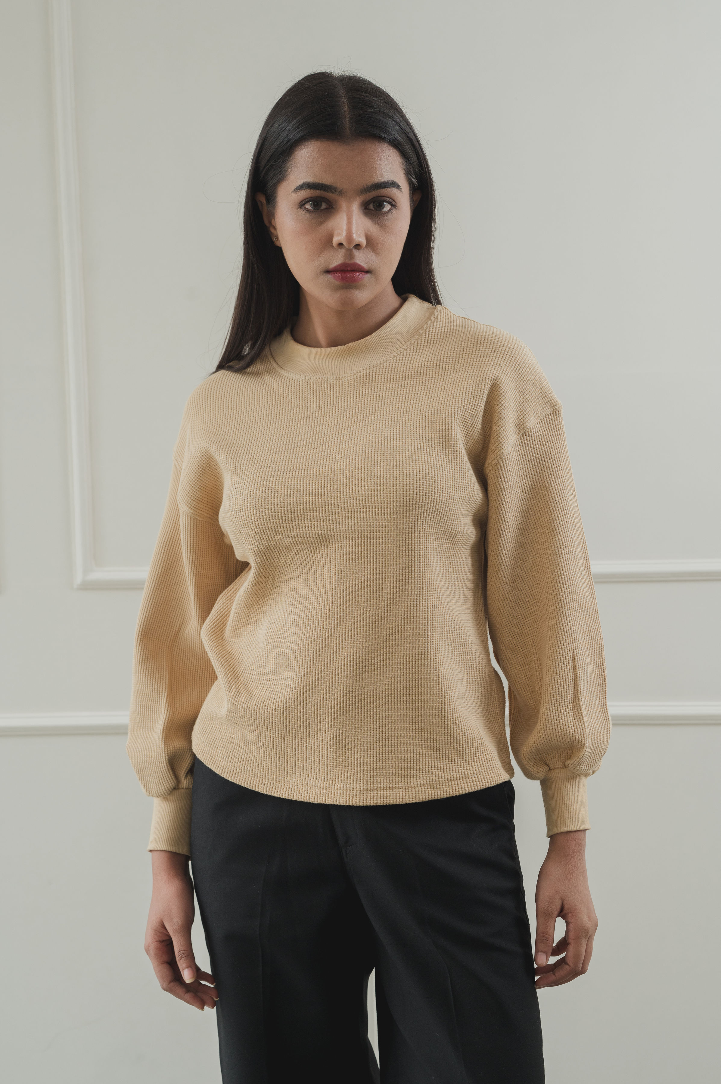 Being Winged - Waffle knit Sweatshirt
