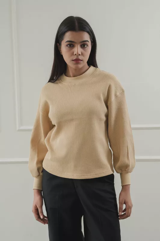 Being Winged - Waffle knit Sweatshirt