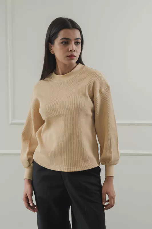 Being Winged - Waffle knit Sweatshirt
