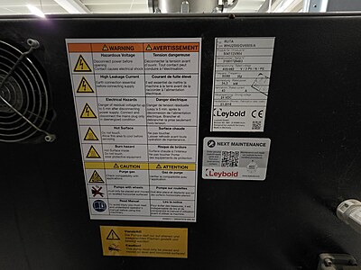 LEYBOLD 504112V904, WHU2500/DV650S/A, Vacuum pump system RUTA