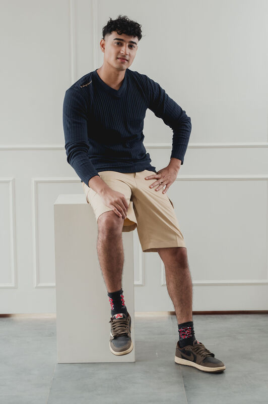 Being Winged - Gender Free V Neck tee (Male)