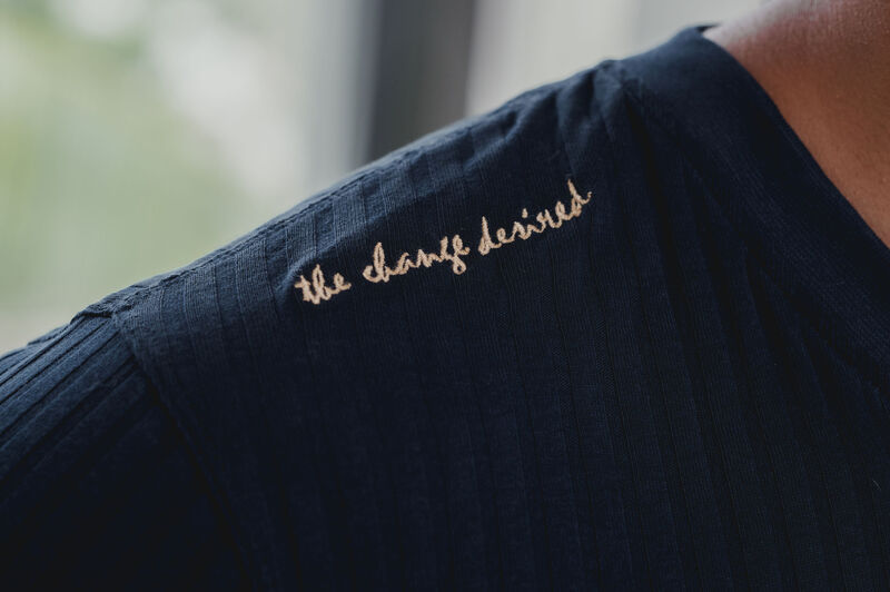 Being Winged - Gender Free V Neck tee (Male)