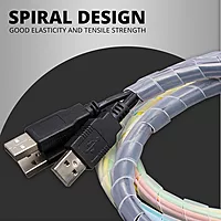 Spiral sleeve for Cable Wire Wrap Cord- Flexible Electrical Wire Organizer Protection Sleeve (9 mm, Length 25 Meters)