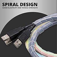 Spiral sleeve for Cable Wire Wrap Cord- Flexible Electrical Wire Organizer Protection Sleeve (9 mm, Length 25 Meters)