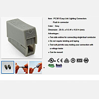 PC301 Easy-Link Lighting Connectors, Push in connector - 1PC