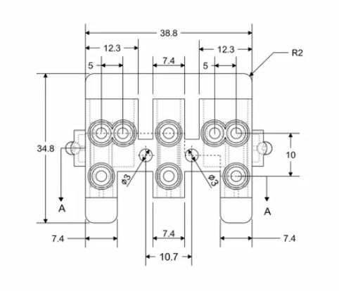 Loop In Loop Out connector 3in 3 out Plus 3 loop - 1 pc
