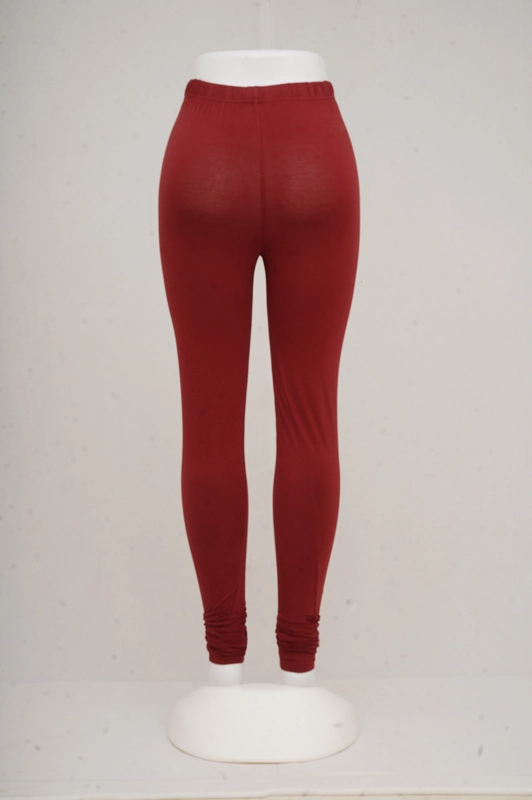 Women Maroon Churidar Leggings