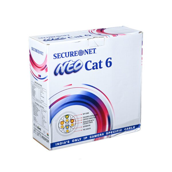 Secure Net CAT 6 NEO SERIES HIGH SPEED SURVELLINCE IP CABLE