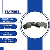 Solar Panel Cleaning Sprinkler – Made by Nylon Material, UV-Protected | 180° Spray Angle | 1/2'' Thread | 4 Feet Spray Range ( Pack of 1))