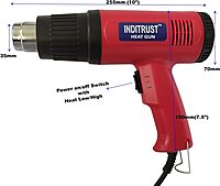 2000 Watt professional heat gun hot air gun with dual temperature setting for Shrink Wrapping, Packing