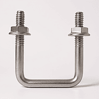 SS U Bolt – M8 x 40mm x 40mm (Fits 1.5" Square Metal Tube) for Solar Panel Fitting -1 qty