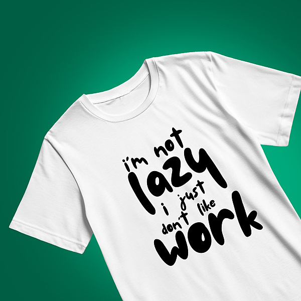 Lazy Work | White