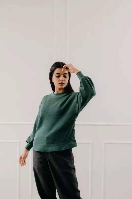 Being Winged - Waffle Knit Sweatshirt