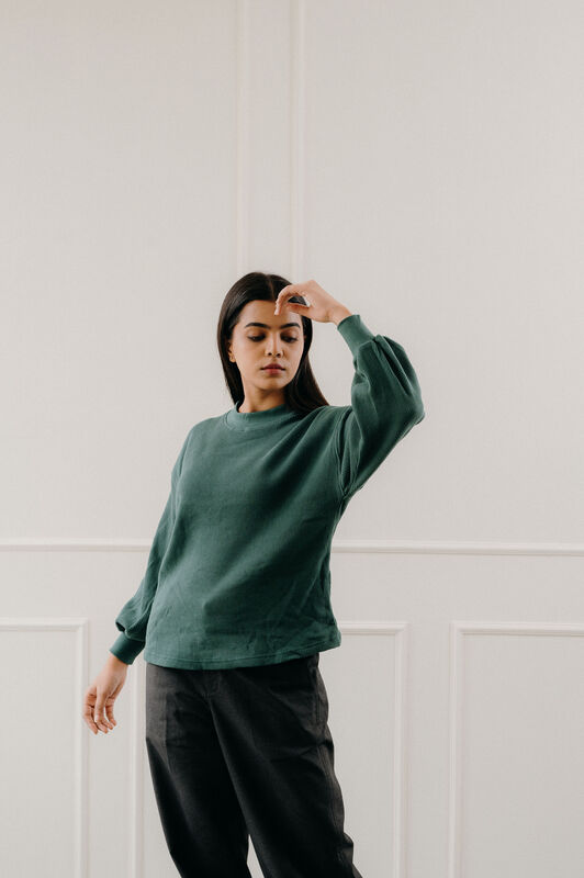 Being Winged - Waffle Knit Sweatshirt