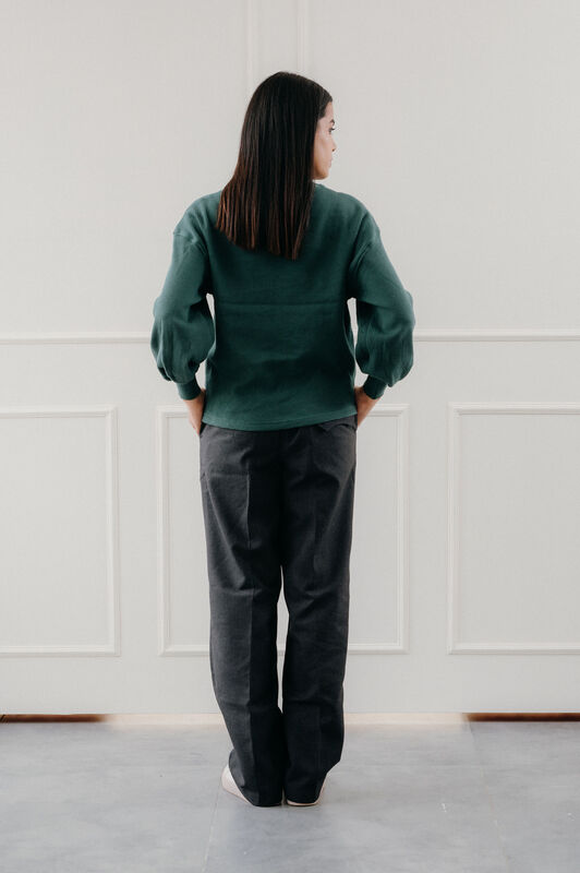 Being Winged - Waffle Knit Sweatshirt