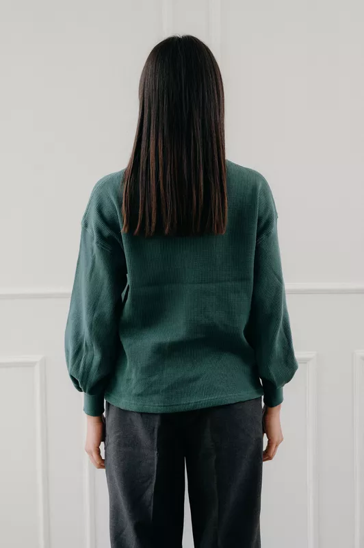 Being Winged - Waffle Knit Sweatshirt