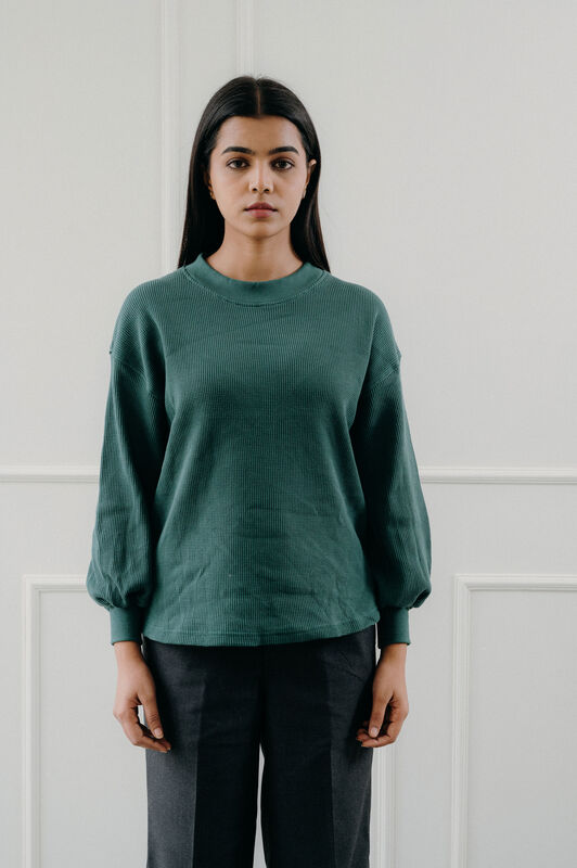 Being Winged - Waffle Knit Sweatshirt