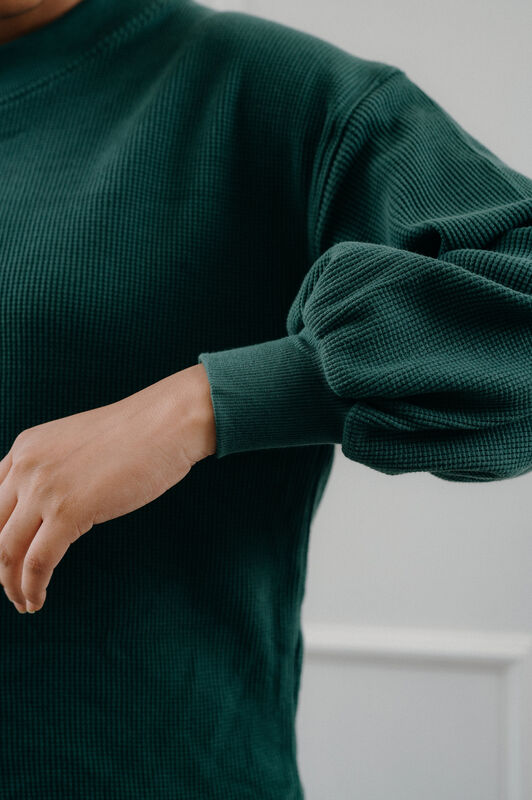 Being Winged - Waffle Knit Sweatshirt