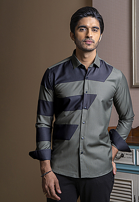 Dual-Tone Urban Shirt