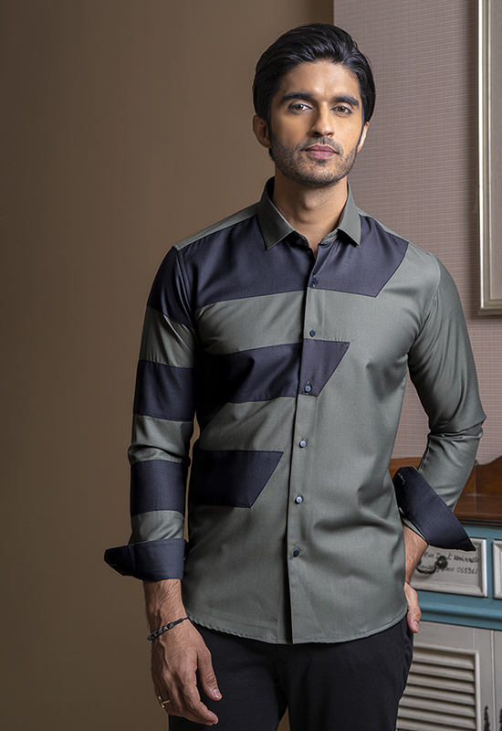 Dual-Tone Urban Shirt