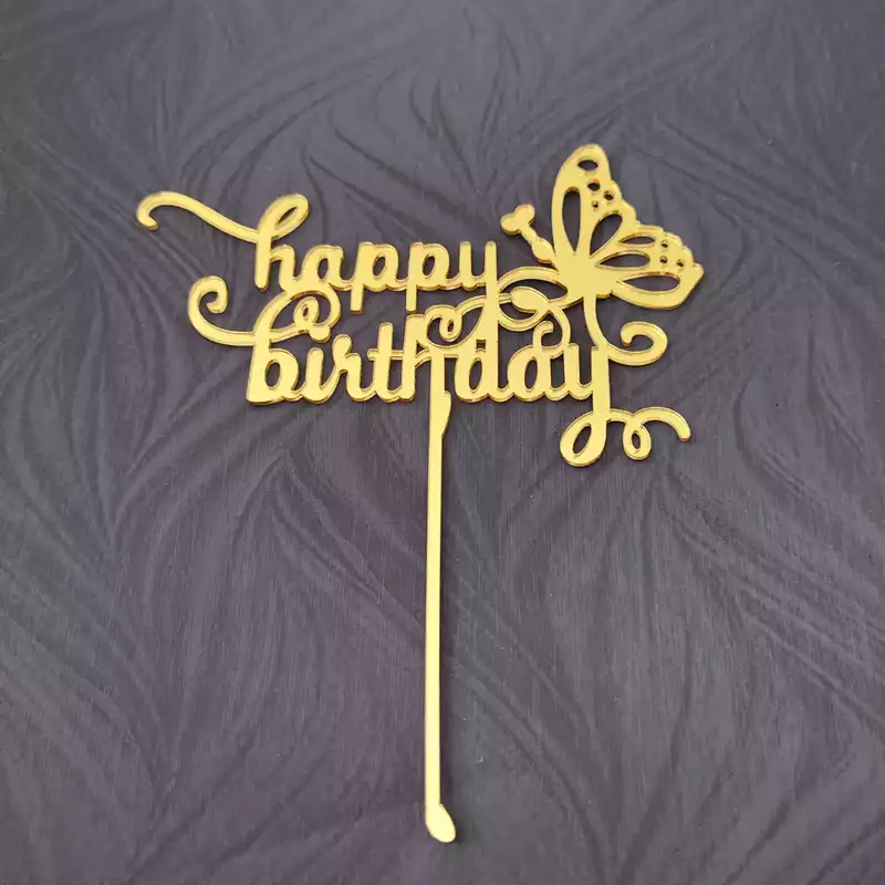 Happy Birthday Acrylic Topper 03
