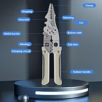 All in 1 Multifunction Wire Stripper/Wire Crimping Tool, Wire Cutter, Wire Crimper, Cable Stripper